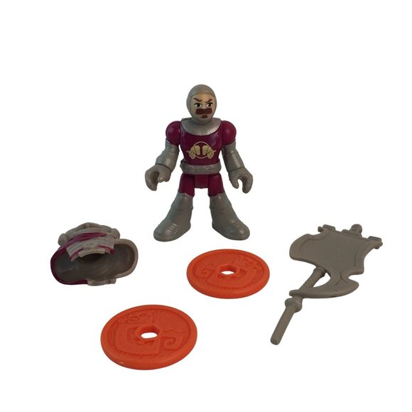 Fisher Price Imaginext Castle Battering Ram Vehicle Knight Figure Shooting Discs - Picture 7 of 10